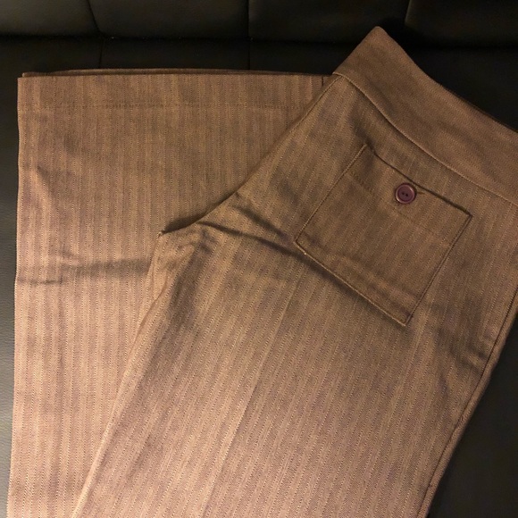 Herringbone wide-leg dress pants - Picture 1 of 5